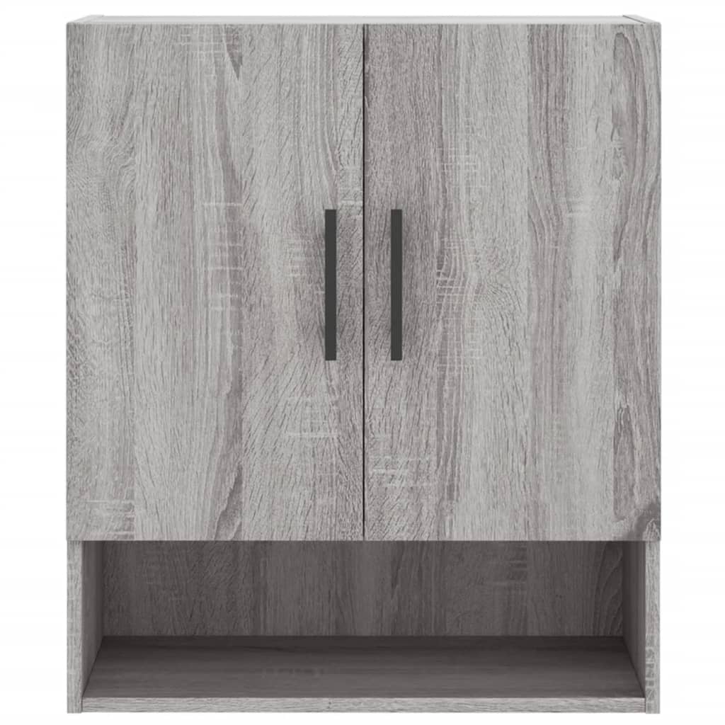 Wandkast 60x31x70 cm bewerkt hout grijs sonoma eikenkleurig is nu te koop bij PeponiXL, paradijselijk wonen!
