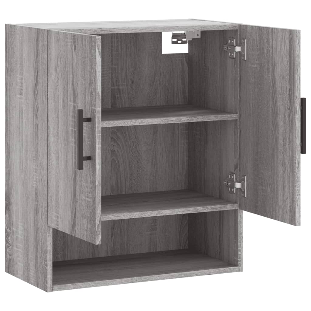 Wandkast 60x31x70 cm bewerkt hout grijs sonoma eikenkleurig is nu te koop bij PeponiXL, paradijselijk wonen!