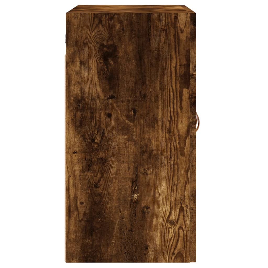 Wandkast 60x31x60 cm bewerkt hout gerookt eikenkleurig is nu te koop bij PeponiXL, paradijselijk wonen!