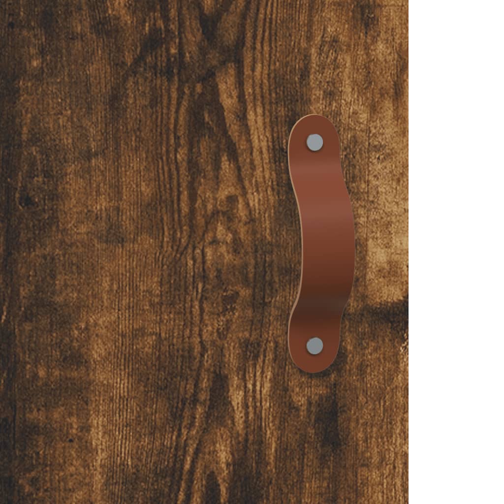 Wandkast 60x31x60 cm bewerkt hout gerookt eikenkleurig is nu te koop bij PeponiXL, paradijselijk wonen!