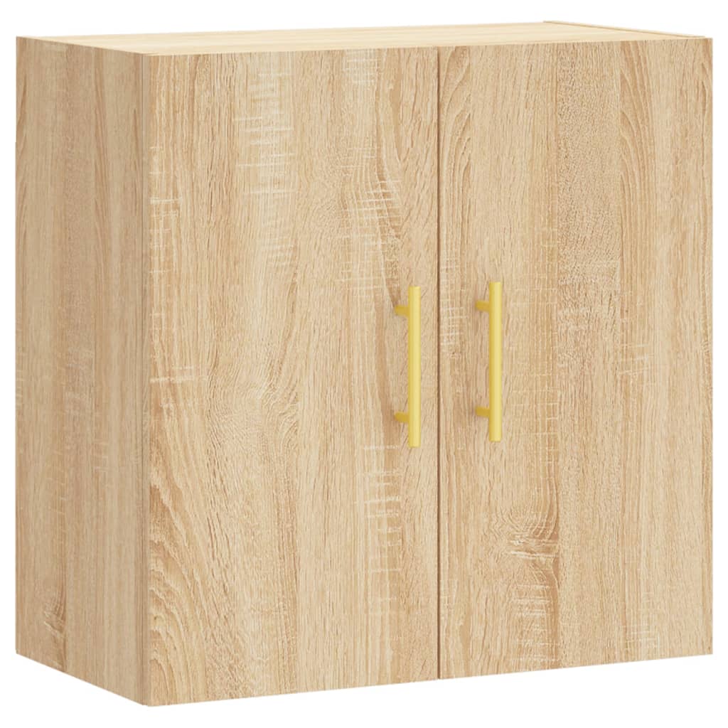 Wandkast 60x31x60 cm bewerkt hout sonoma eikenkleurig is nu te koop bij PeponiXL, paradijselijk wonen!
