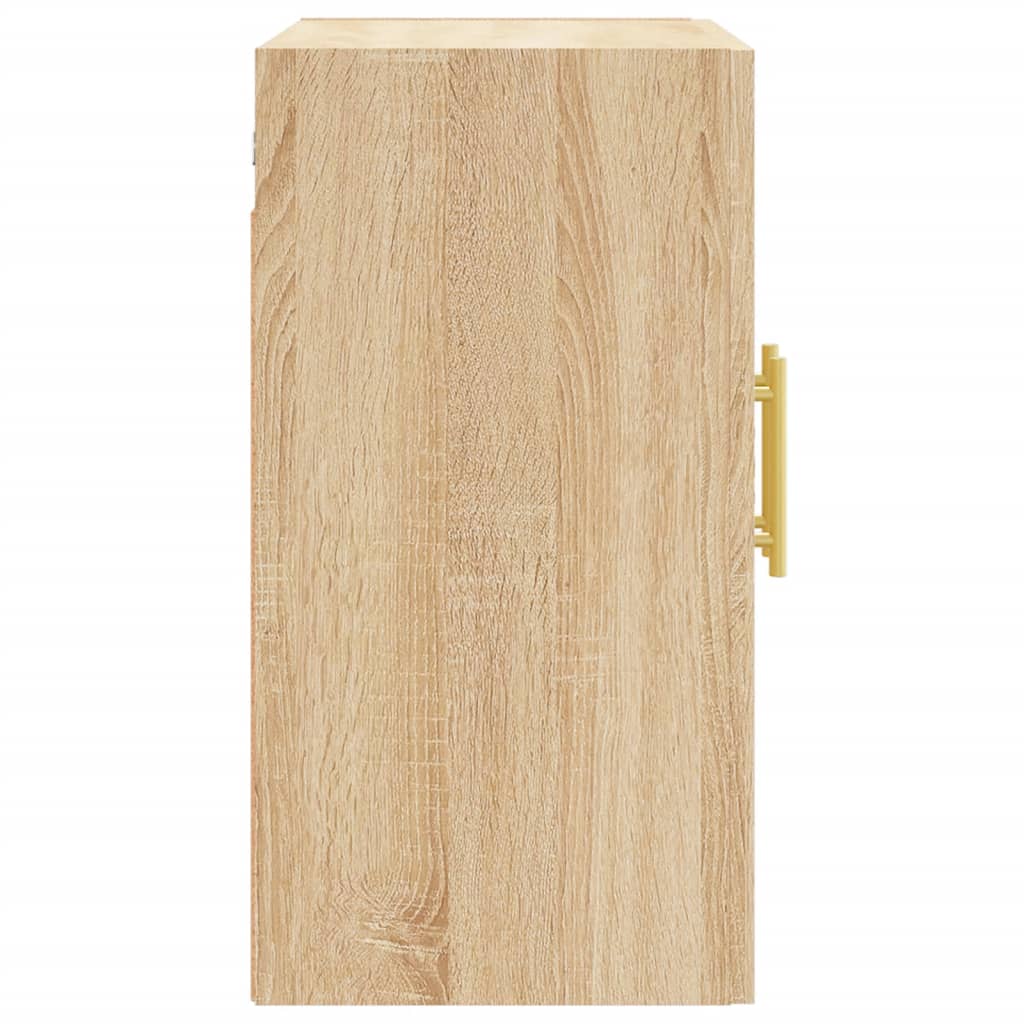 Wandkast 60x31x60 cm bewerkt hout sonoma eikenkleurig is nu te koop bij PeponiXL, paradijselijk wonen!