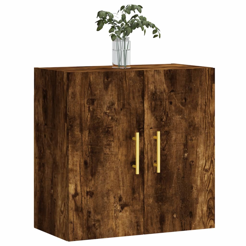 Wandkast 60x31x60 cm bewerkt hout gerookt eikenkleurig is nu te koop bij PeponiXL, paradijselijk wonen!