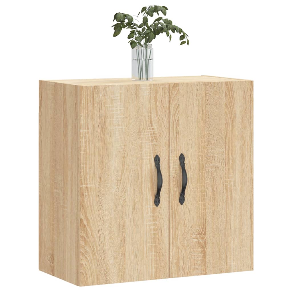 Wandkast 60x31x60 cm bewerkt hout sonoma eikenkleurig is nu te koop bij PeponiXL, paradijselijk wonen!