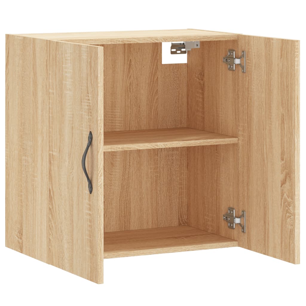 Wandkast 60x31x60 cm bewerkt hout sonoma eikenkleurig is nu te koop bij PeponiXL, paradijselijk wonen!