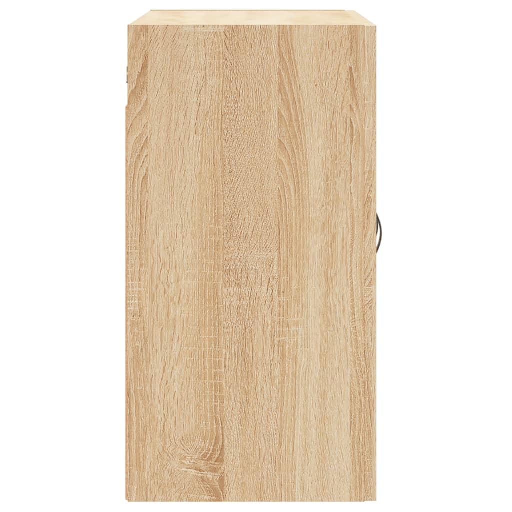 Wandkast 60x31x60 cm bewerkt hout sonoma eikenkleurig is nu te koop bij PeponiXL, paradijselijk wonen!