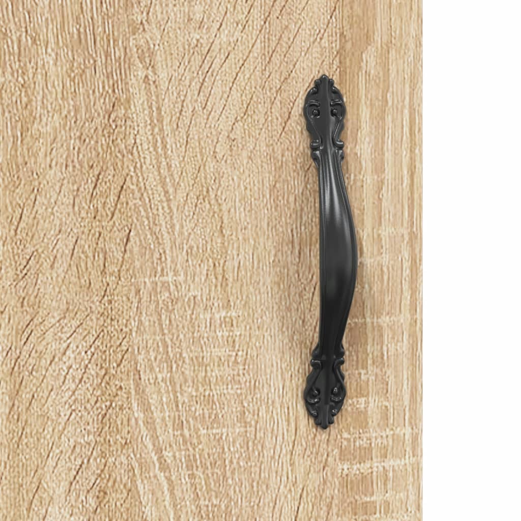 Wandkast 60x31x60 cm bewerkt hout sonoma eikenkleurig is nu te koop bij PeponiXL, paradijselijk wonen!