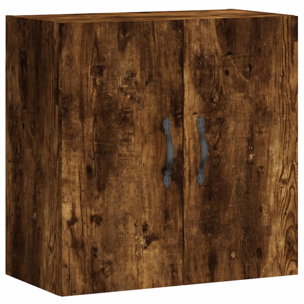 Wandkast 60x31x60 cm bewerkt hout gerookt eikenkleurig is nu te koop bij PeponiXL, paradijselijk wonen!