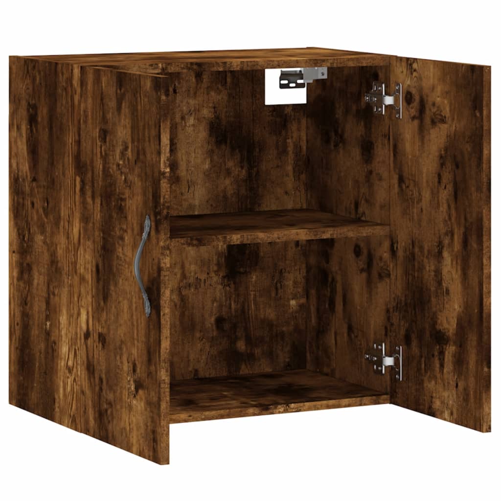 Wandkast 60x31x60 cm bewerkt hout gerookt eikenkleurig is nu te koop bij PeponiXL, paradijselijk wonen!