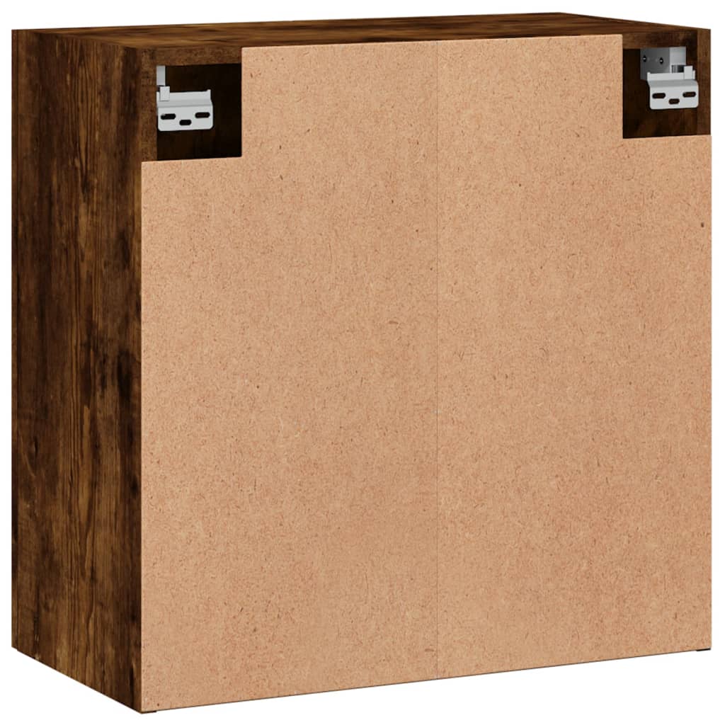 Wandkast 60x31x60 cm bewerkt hout gerookt eikenkleurig is nu te koop bij PeponiXL, paradijselijk wonen!