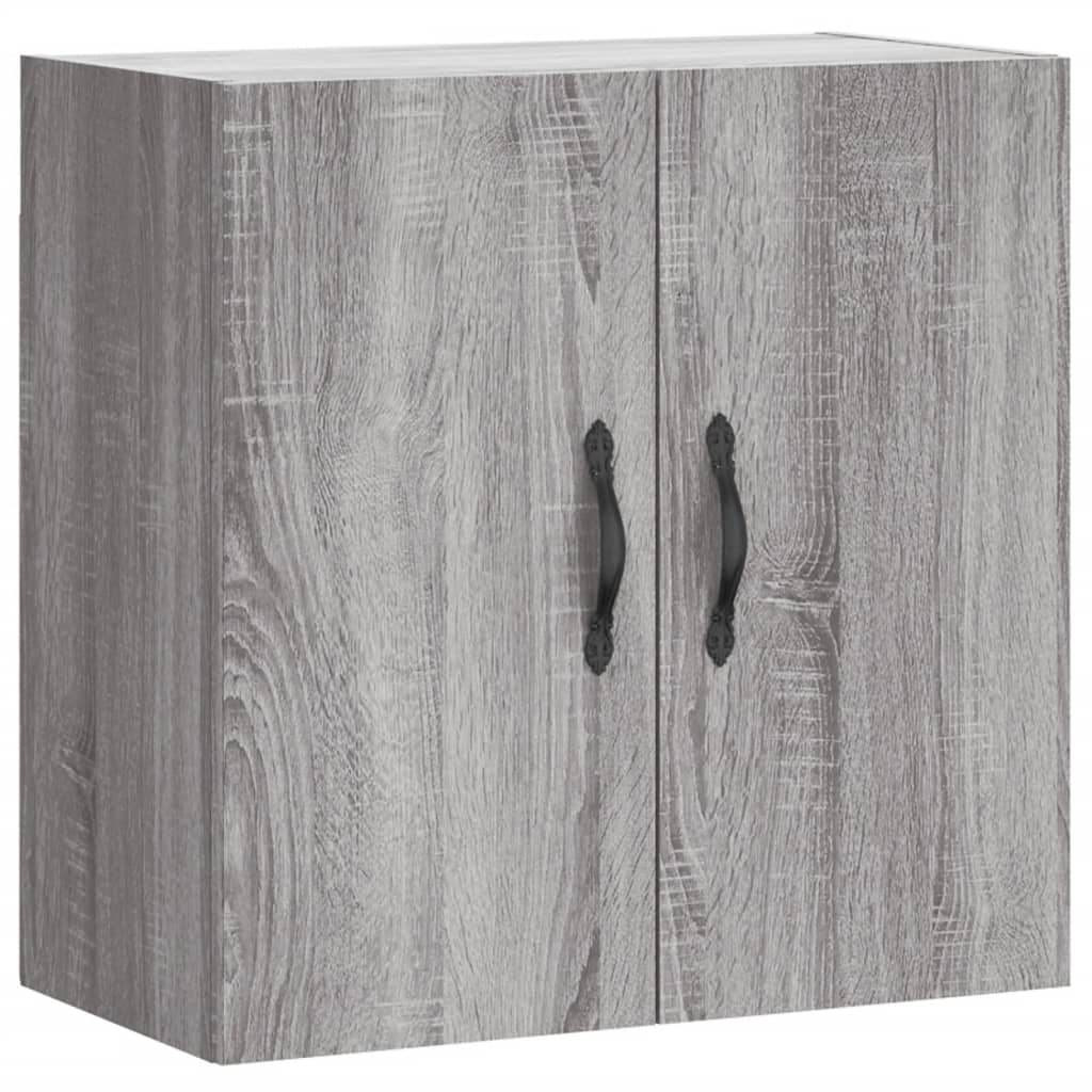 Wandkast 60x31x60 cm bewerkt hout grijs sonoma eikenkleurig is nu te koop bij PeponiXL, paradijselijk wonen!