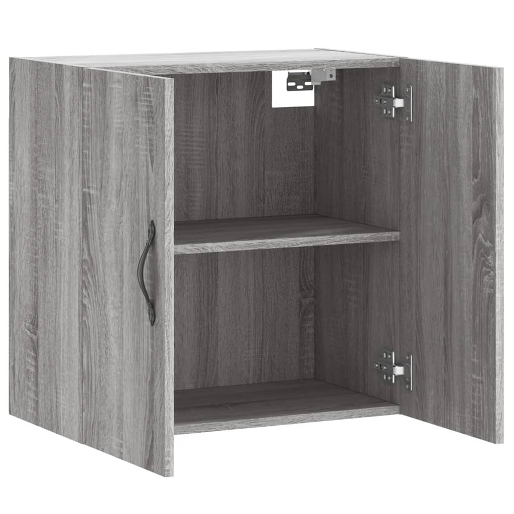 Wandkast 60x31x60 cm bewerkt hout grijs sonoma eikenkleurig is nu te koop bij PeponiXL, paradijselijk wonen!