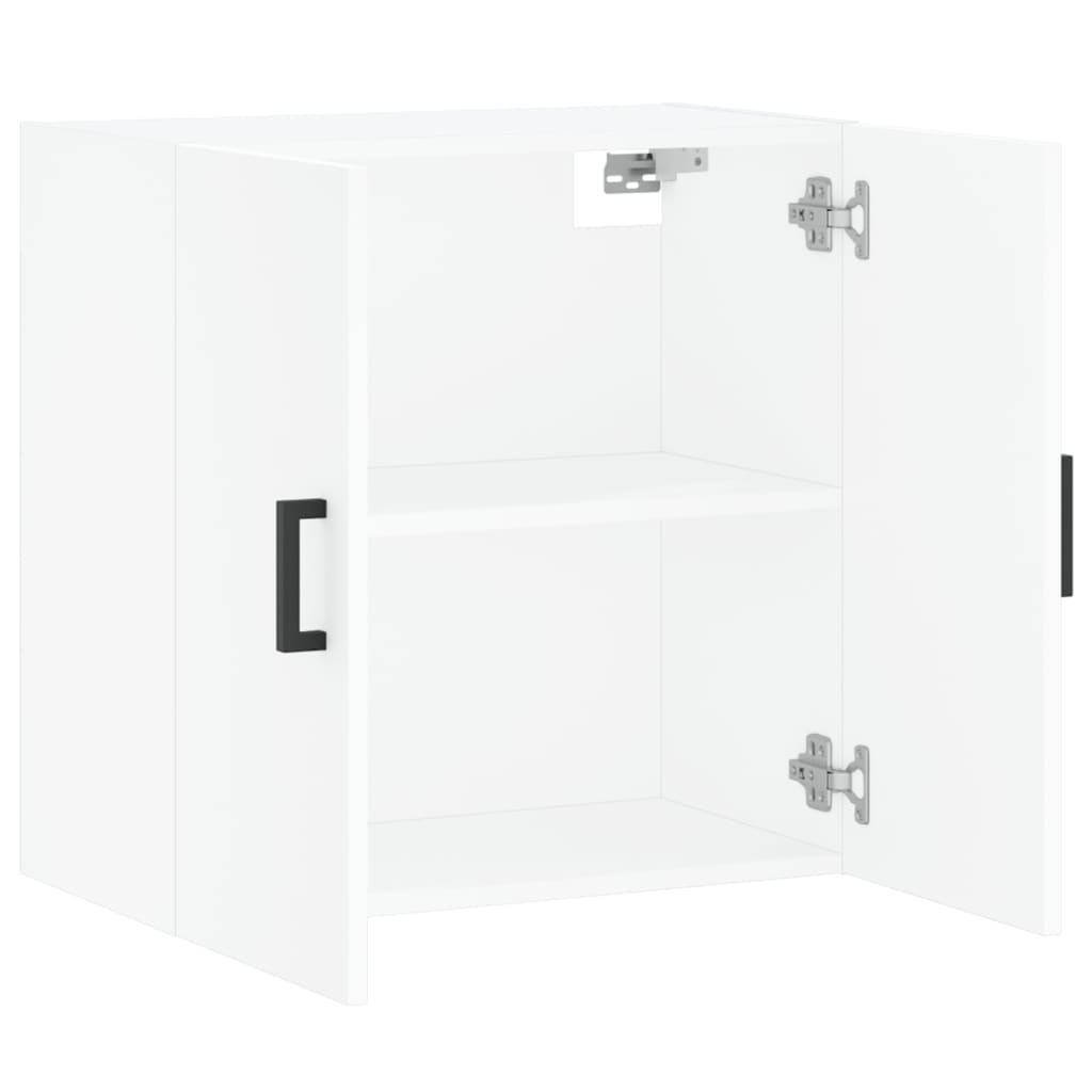 Wandkast 60x31x60 cm bewerkt hout wit is nu te koop bij PeponiXL, paradijselijk wonen!