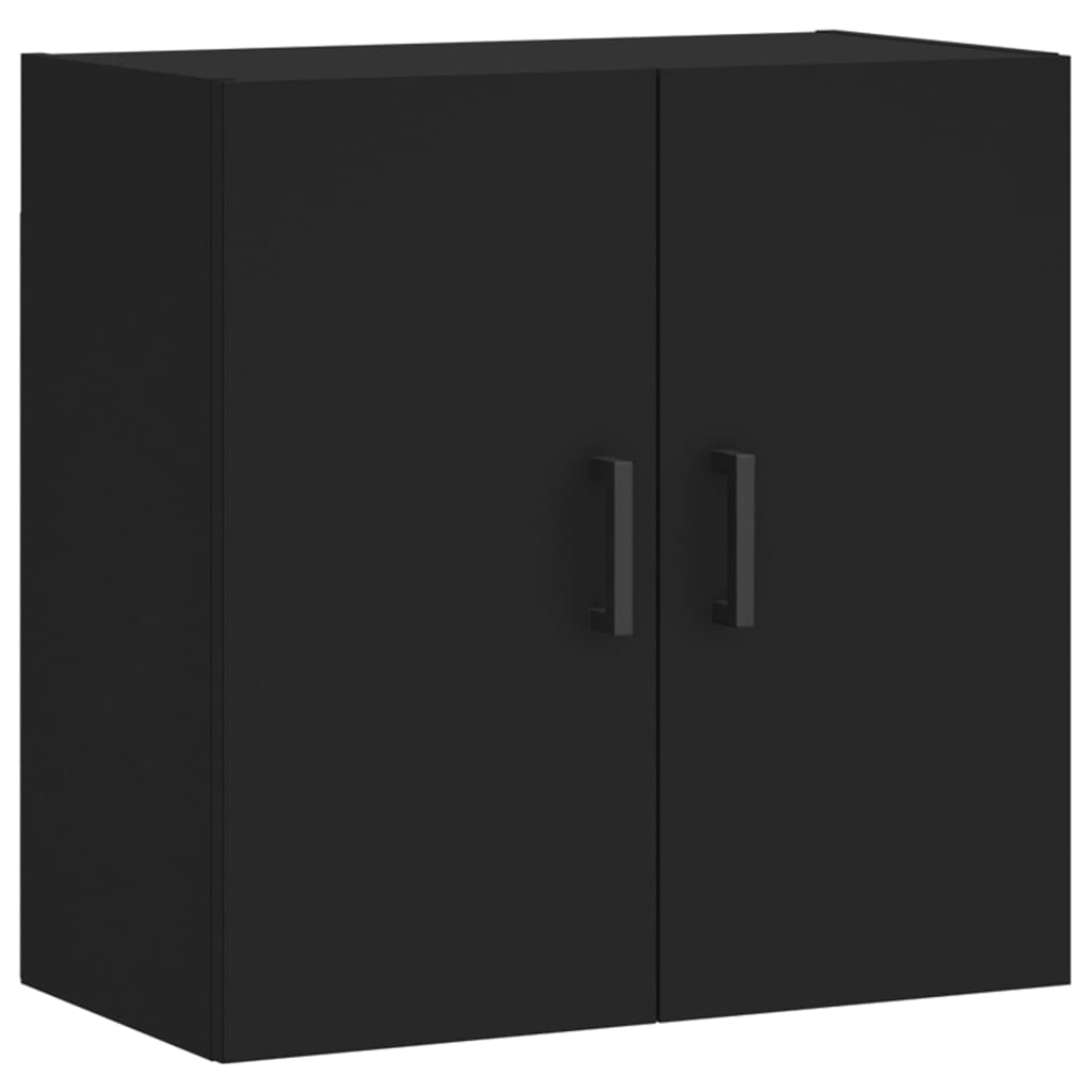 Wandkast 60x31x60 cm bewerkt hout zwart is nu te koop bij PeponiXL, paradijselijk wonen!