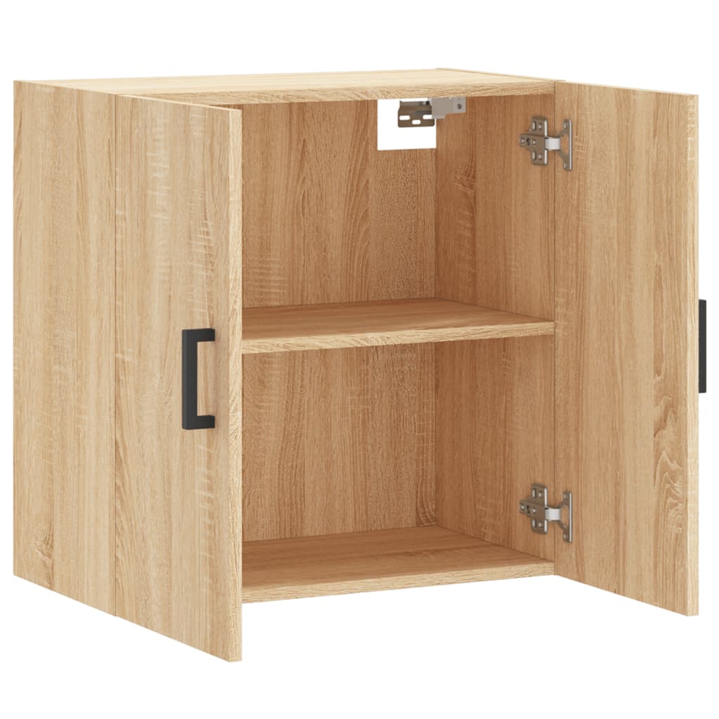 Wandkast 60x31x60 cm bewerkt hout sonoma eikenkleurig is nu te koop bij PeponiXL, paradijselijk wonen!