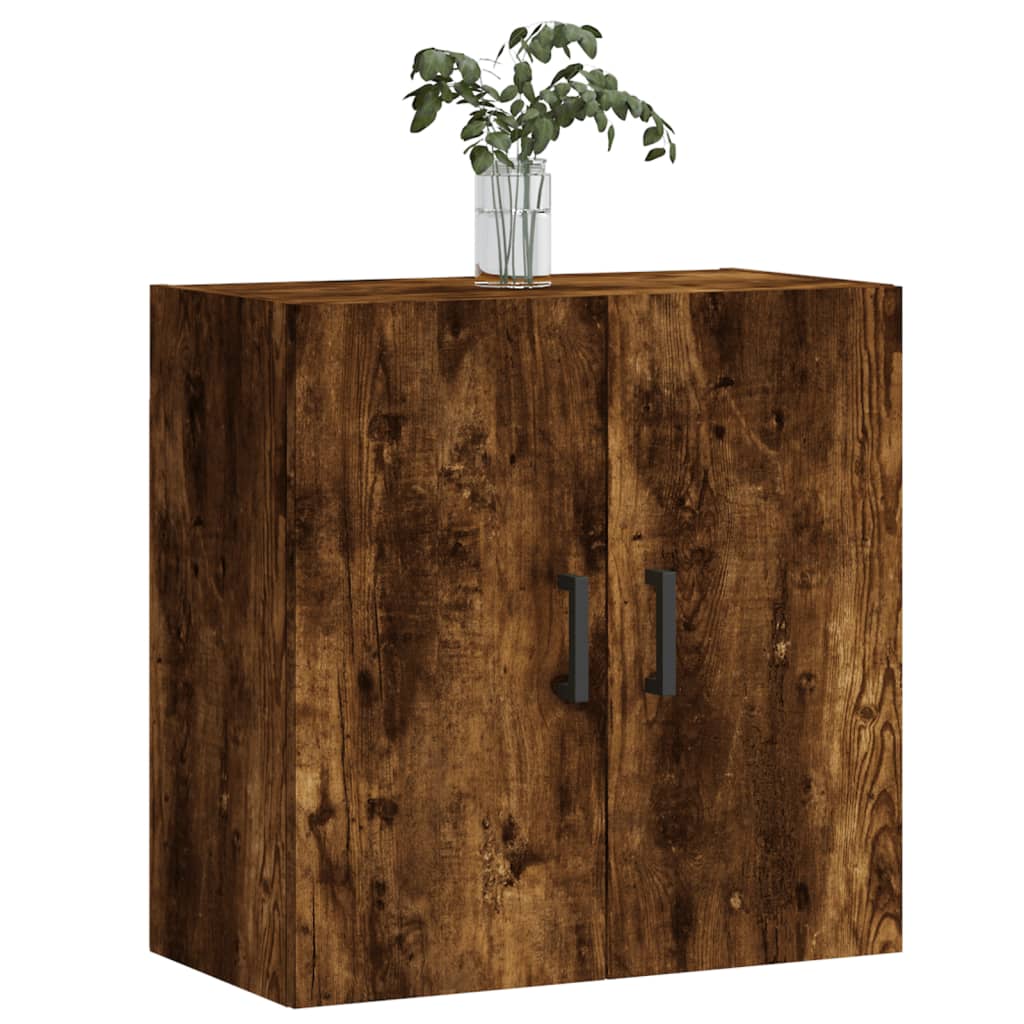 Wandkast 60x31x60 cm bewerkt hout gerookt eikenkleurig is nu te koop bij PeponiXL, paradijselijk wonen!