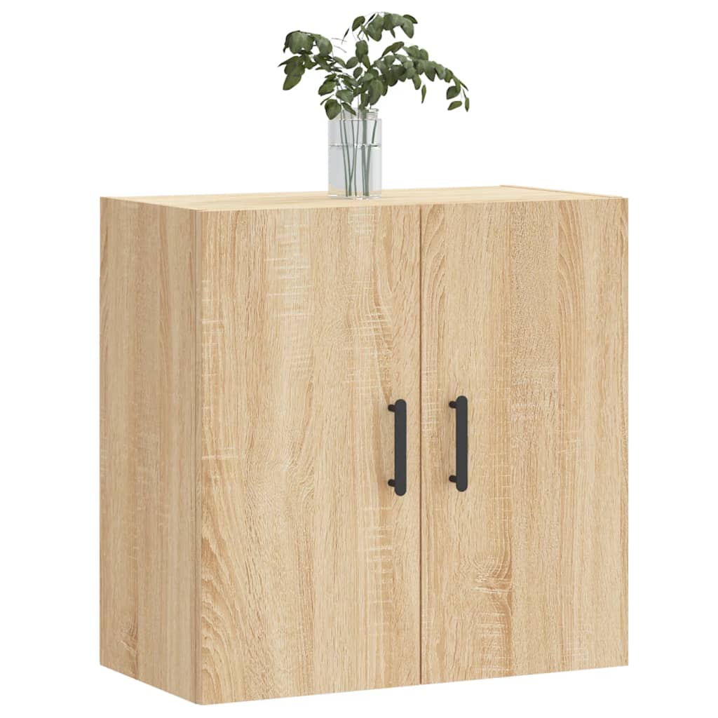 Wandkast 60x31x60 cm bewerkt hout sonoma eikenkleurig is nu te koop bij PeponiXL, paradijselijk wonen!
