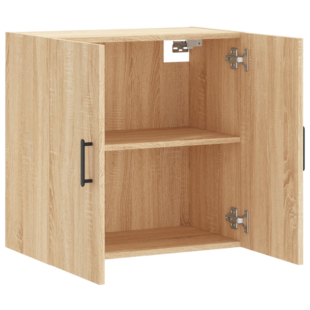 Wandkast 60x31x60 cm bewerkt hout sonoma eikenkleurig is nu te koop bij PeponiXL, paradijselijk wonen!