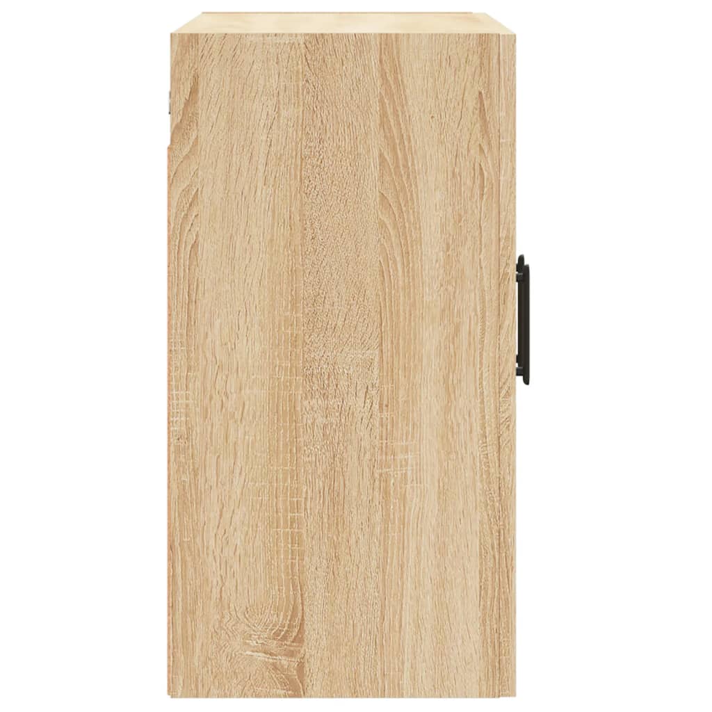 Wandkast 60x31x60 cm bewerkt hout sonoma eikenkleurig is nu te koop bij PeponiXL, paradijselijk wonen!