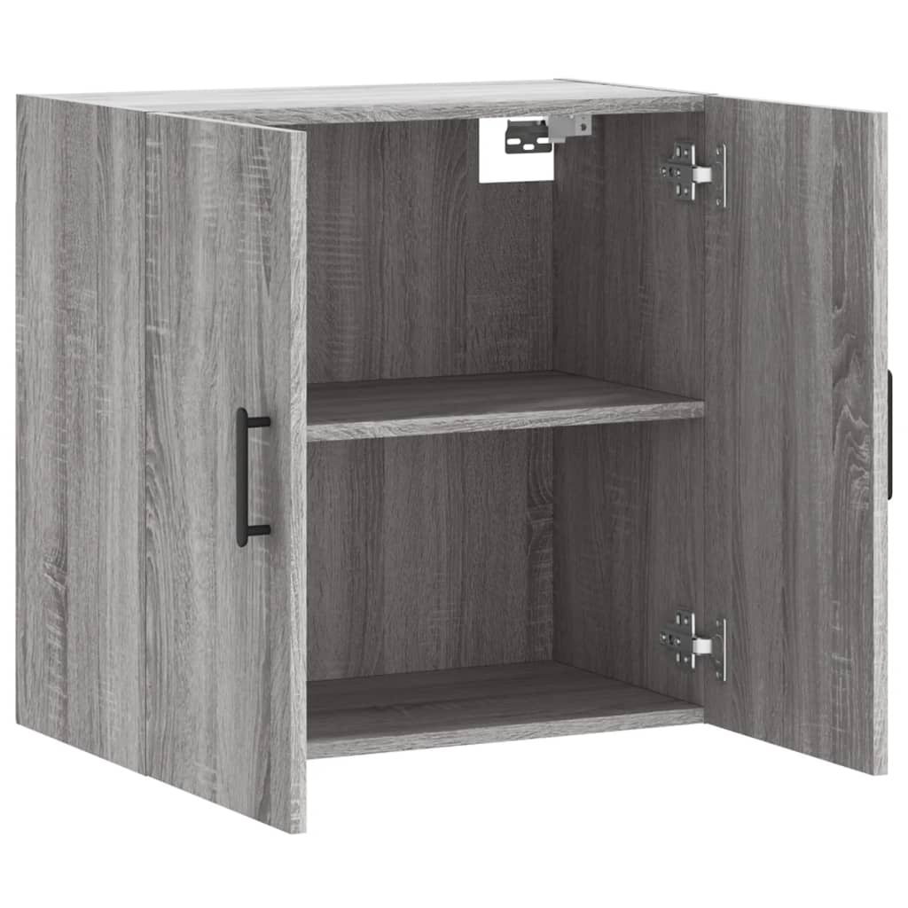 Wandkast 60x31x60 cm bewerkt hout grijs sonoma eikenkleurig is nu te koop bij PeponiXL, paradijselijk wonen!