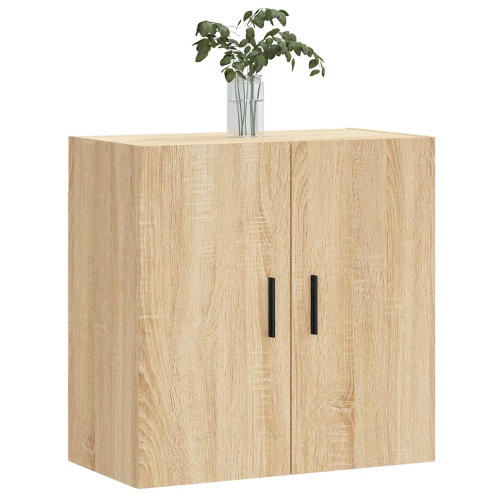 Wandkast 60x31x60 cm bewerkt hout sonoma eikenkleurig is nu te koop bij PeponiXL, paradijselijk wonen!