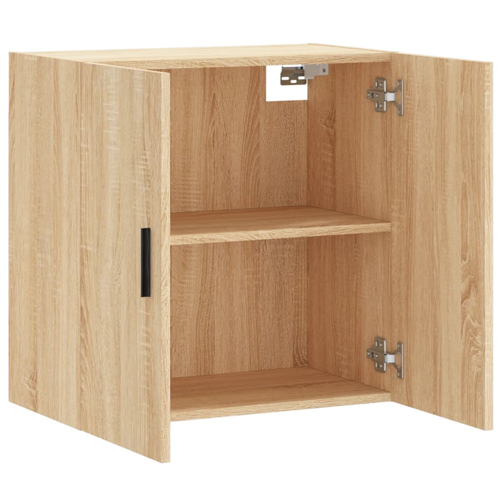 Wandkast 60x31x60 cm bewerkt hout sonoma eikenkleurig is nu te koop bij PeponiXL, paradijselijk wonen!