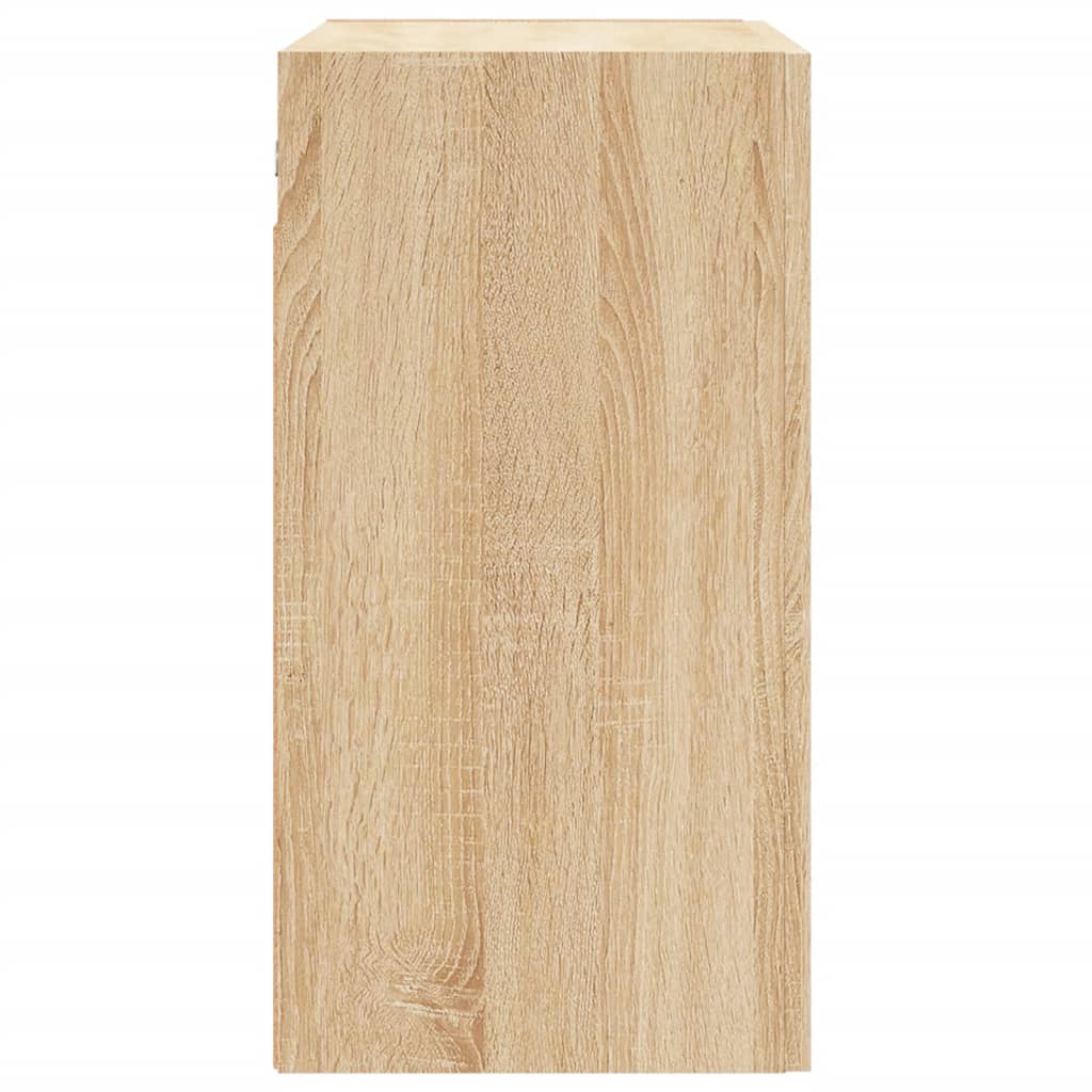 Wandkast 60x31x60 cm bewerkt hout sonoma eikenkleurig is nu te koop bij PeponiXL, paradijselijk wonen!