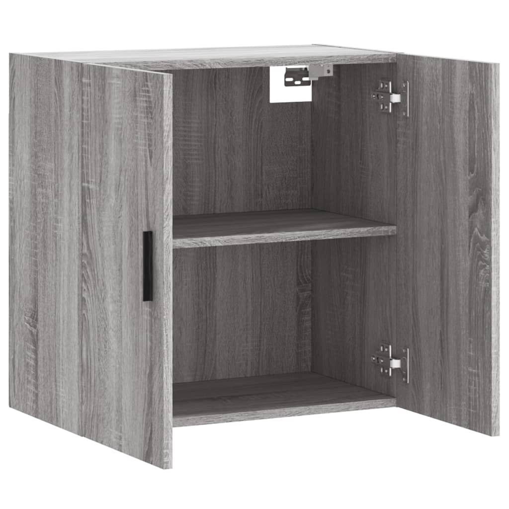 Wandkast 60x31x60 cm bewerkt hout grijs sonoma eikenkleurig is nu te koop bij PeponiXL, paradijselijk wonen!