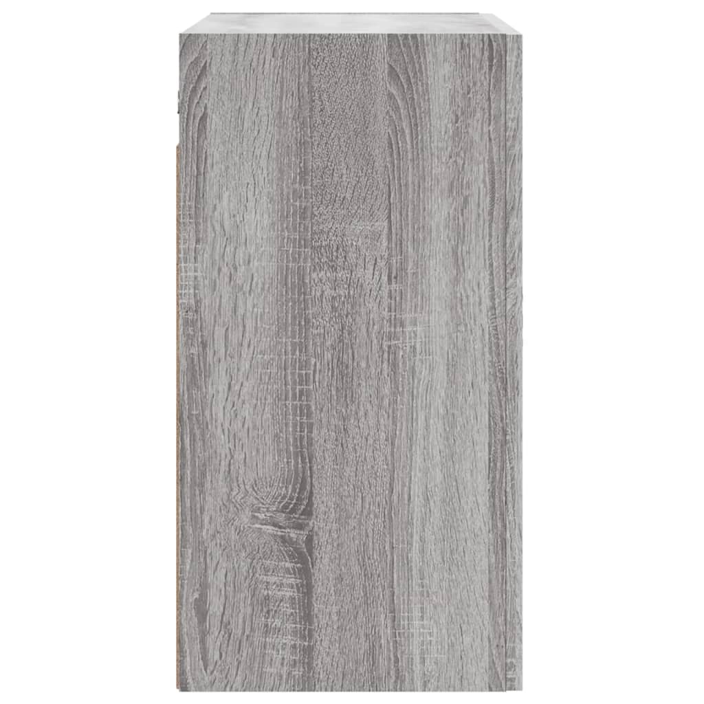 Wandkast 60x31x60 cm bewerkt hout grijs sonoma eikenkleurig is nu te koop bij PeponiXL, paradijselijk wonen!