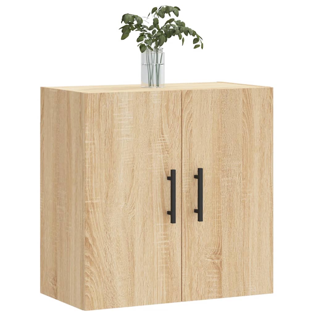 Wandkast 60x31x60 cm bewerkt hout sonoma eikenkleurig is nu te koop bij PeponiXL, paradijselijk wonen!