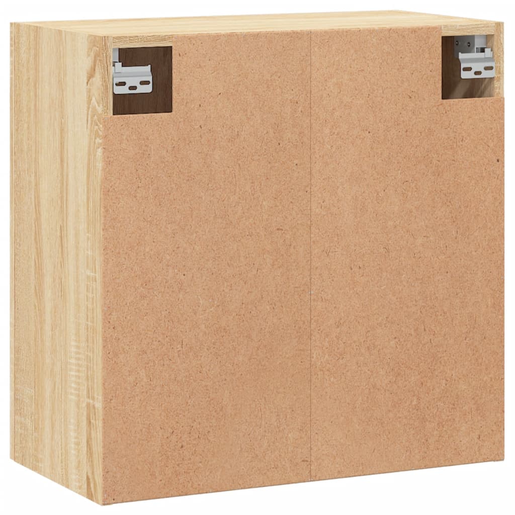 Wandkast 60x31x60 cm bewerkt hout sonoma eikenkleurig is nu te koop bij PeponiXL, paradijselijk wonen!