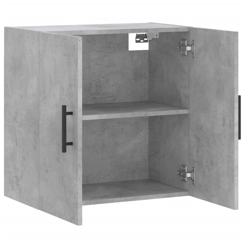 Wandkast 60x31x60 cm bewerkt hout betongrijs is nu te koop bij PeponiXL, paradijselijk wonen!