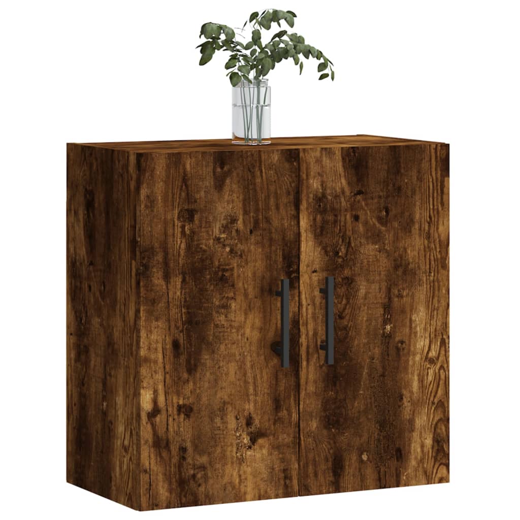 Wandkast 60x31x60 cm bewerkt hout gerookt eikenkleurig is nu te koop bij PeponiXL, paradijselijk wonen!