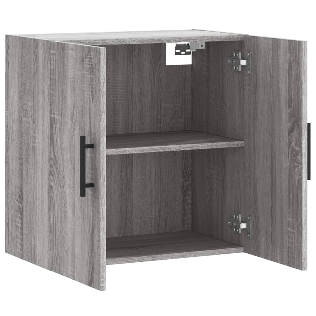 Wandkast 60x31x60 cm bewerkt hout grijs sonoma eikenkleurig is nu te koop bij PeponiXL, paradijselijk wonen!