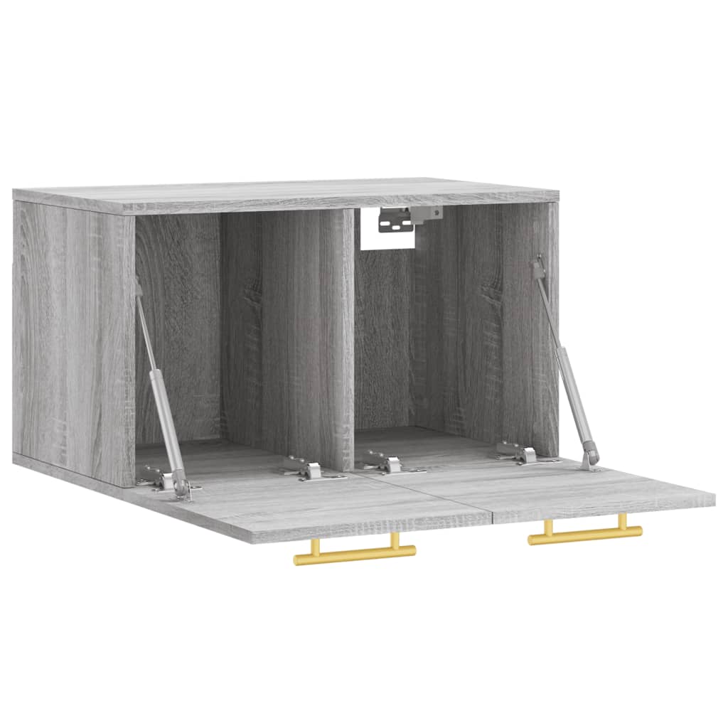 Wandkast 60x36,5x35 cm bewerkt hout grijs sonoma eikenkleurig is nu te koop bij PeponiXL, paradijselijk wonen!