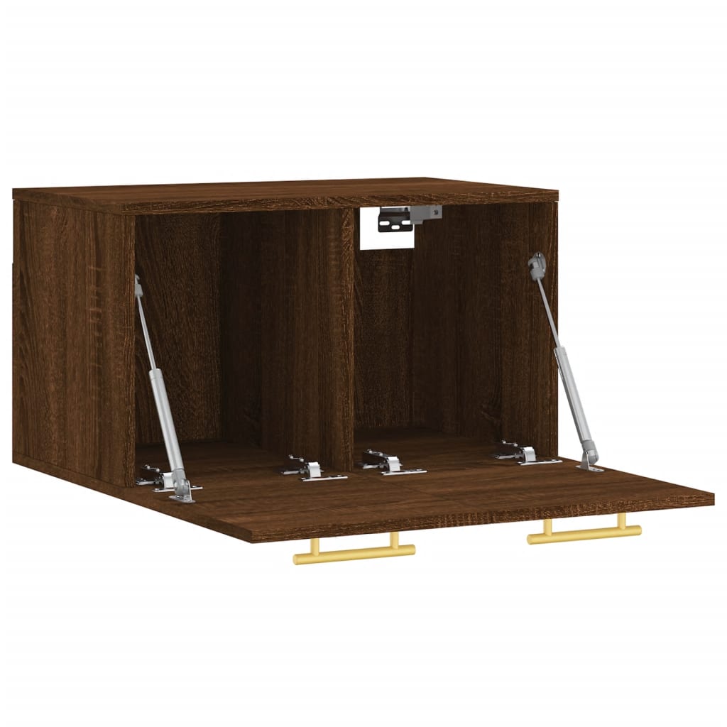 Wandkast 60x36,5x35 cm bewerkt hout bruin eikenkleur is nu te koop bij PeponiXL, paradijselijk wonen!