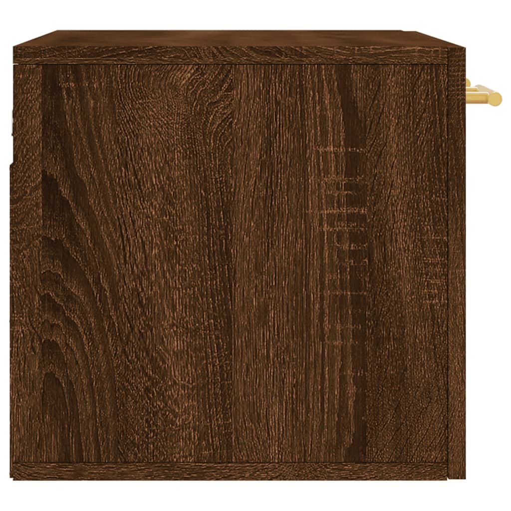 Wandkast 60x36,5x35 cm bewerkt hout bruin eikenkleur is nu te koop bij PeponiXL, paradijselijk wonen!