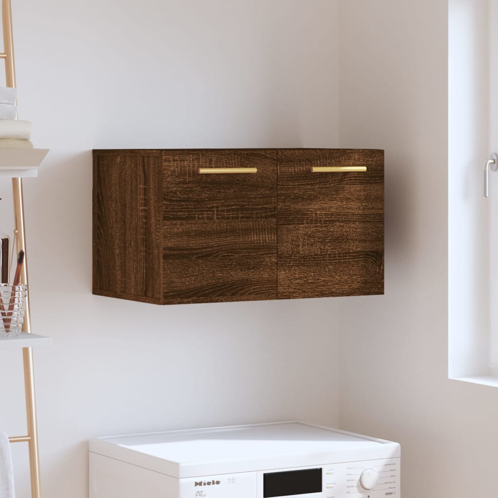 Wandkast 60x36,5x35 cm bewerkt hout bruin eikenkleur is nu te koop bij PeponiXL, paradijselijk wonen!