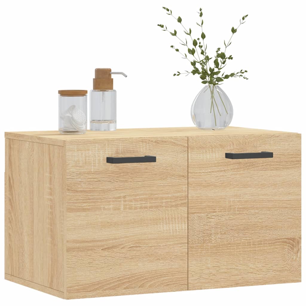 Wandkast 60x36,5x35 cm bewerkt hout sonoma eikenkleurig is nu te koop bij PeponiXL, paradijselijk wonen!