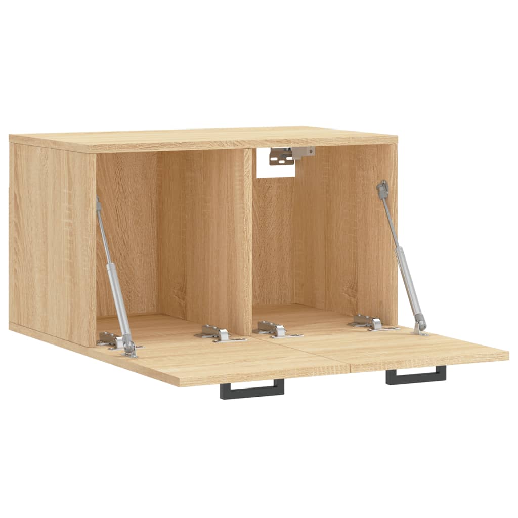 Wandkast 60x36,5x35 cm bewerkt hout sonoma eikenkleurig is nu te koop bij PeponiXL, paradijselijk wonen!
