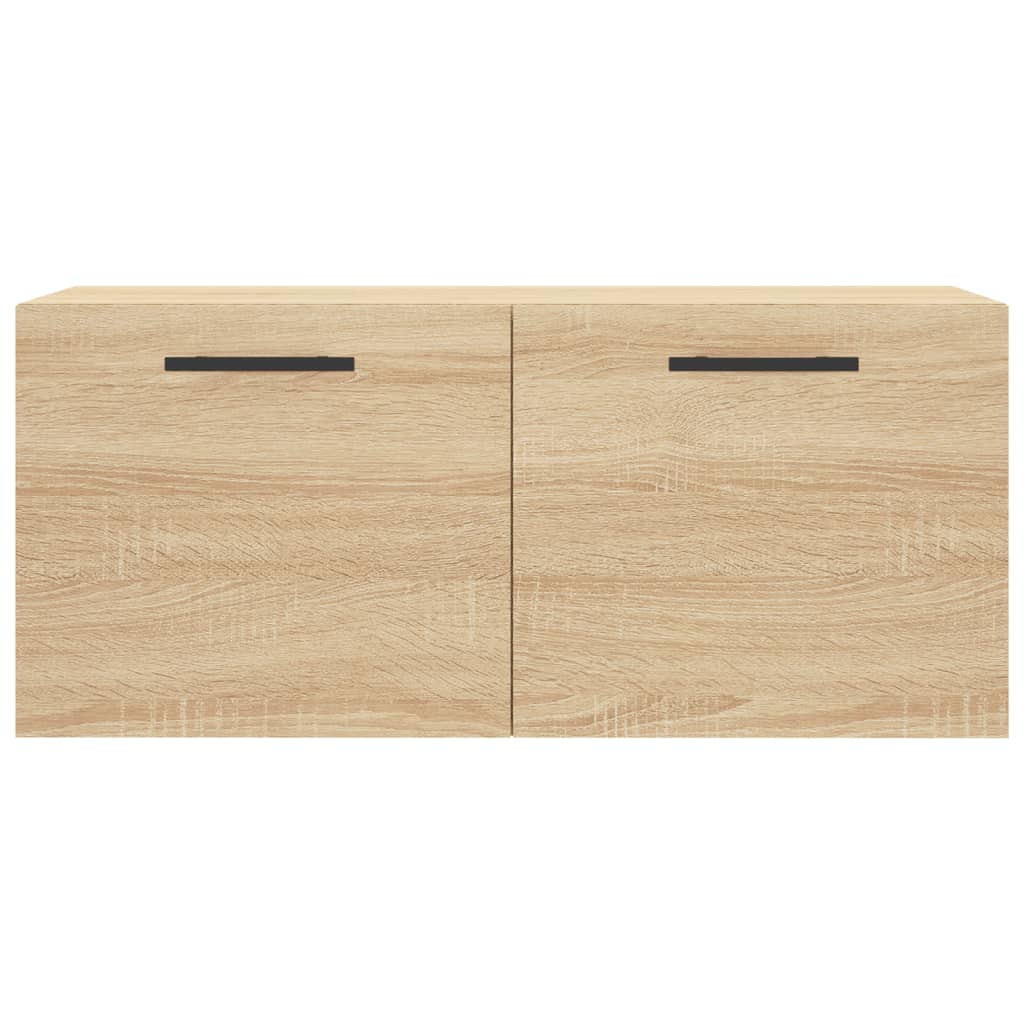 Wandkast 80x36,5x35 cm bewerkt hout sonoma eikenkleurig is nu te koop bij PeponiXL, paradijselijk wonen!