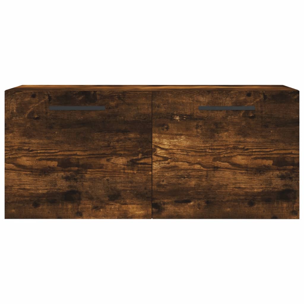 Wandkast 80x36,5x35 cm bewerkt hout gerookt eikenkleurig is nu te koop bij PeponiXL, paradijselijk wonen!