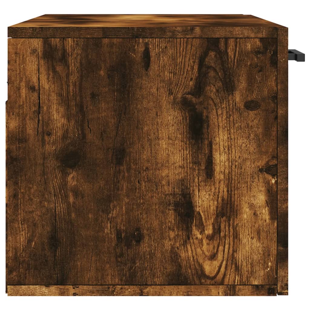 Wandkast 80x36,5x35 cm bewerkt hout gerookt eikenkleurig is nu te koop bij PeponiXL, paradijselijk wonen!