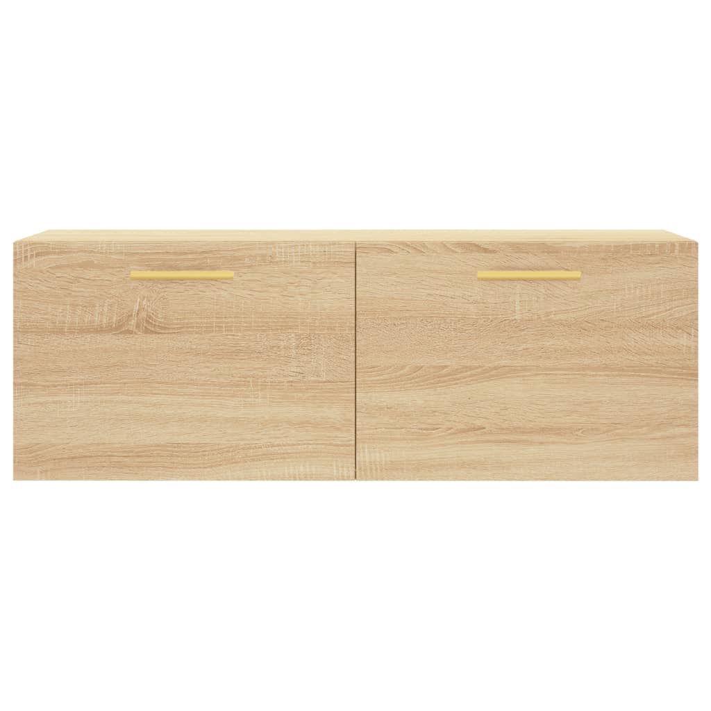 Wandkast 100x36,5x35 cm bewerkt hout sonoma eikenkleurig is nu te koop bij PeponiXL, paradijselijk wonen!