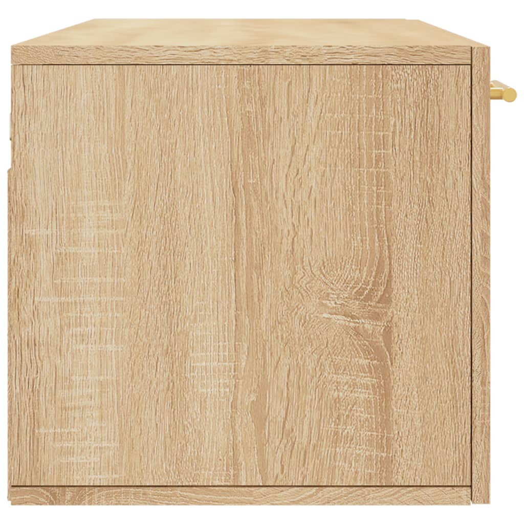 Wandkast 100x36,5x35 cm bewerkt hout sonoma eikenkleurig is nu te koop bij PeponiXL, paradijselijk wonen!