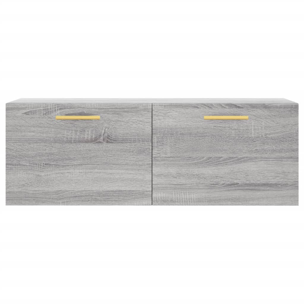 Wandkast 100x36,5x35 cm bewerkt hout grijs sonoma eikenkleurig is nu te koop bij PeponiXL, paradijselijk wonen!