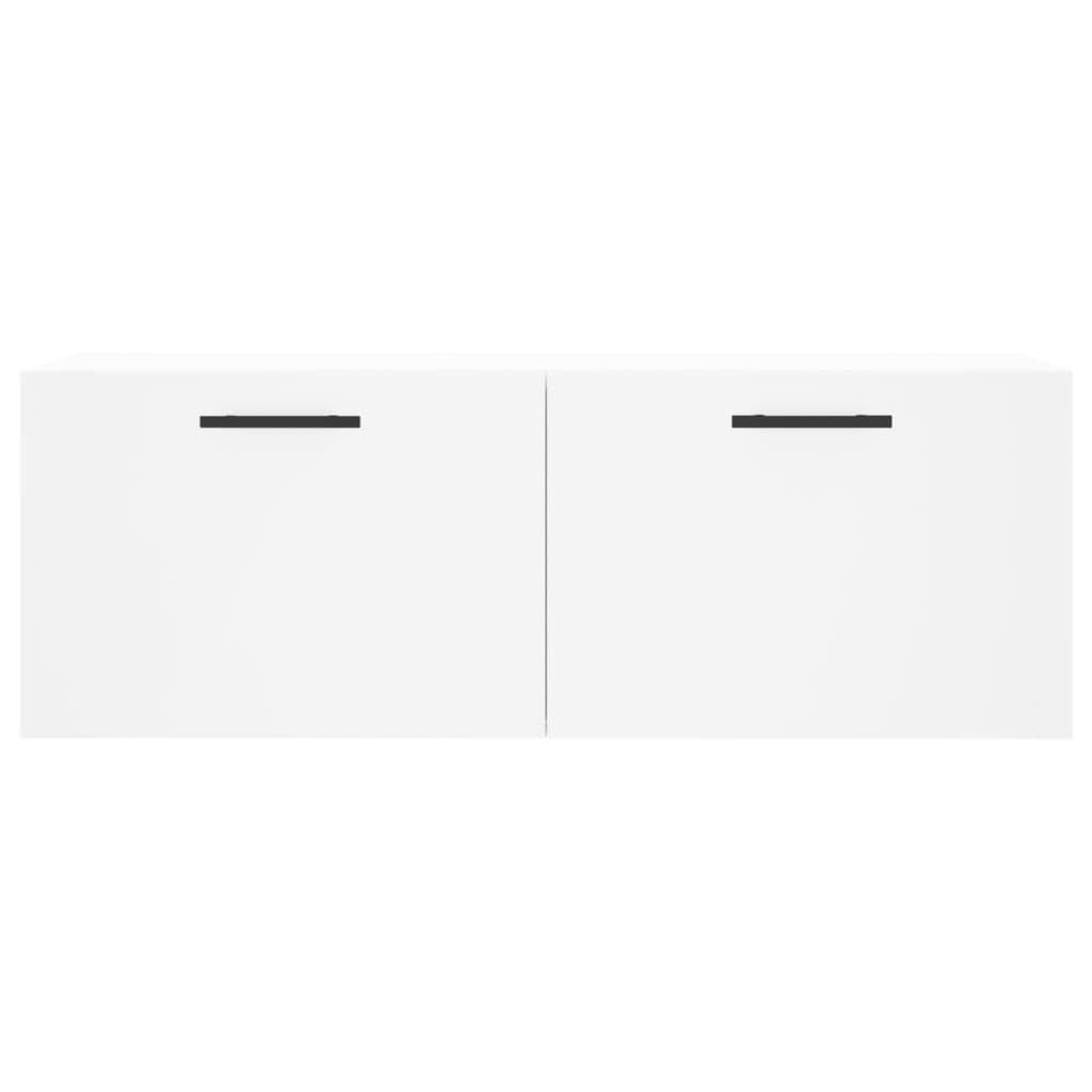 Wandkast 100x36,5x35 cm bewerkt hout wit is nu te koop bij PeponiXL, paradijselijk wonen!