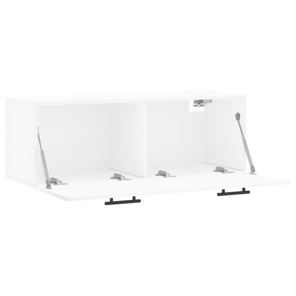 Wandkast 100x36,5x35 cm bewerkt hout wit is nu te koop bij PeponiXL, paradijselijk wonen!