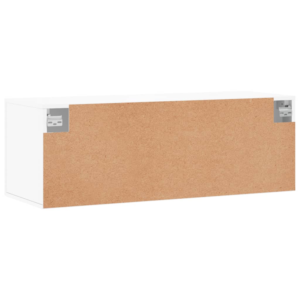 Wandkast 100x36,5x35 cm bewerkt hout wit is nu te koop bij PeponiXL, paradijselijk wonen!