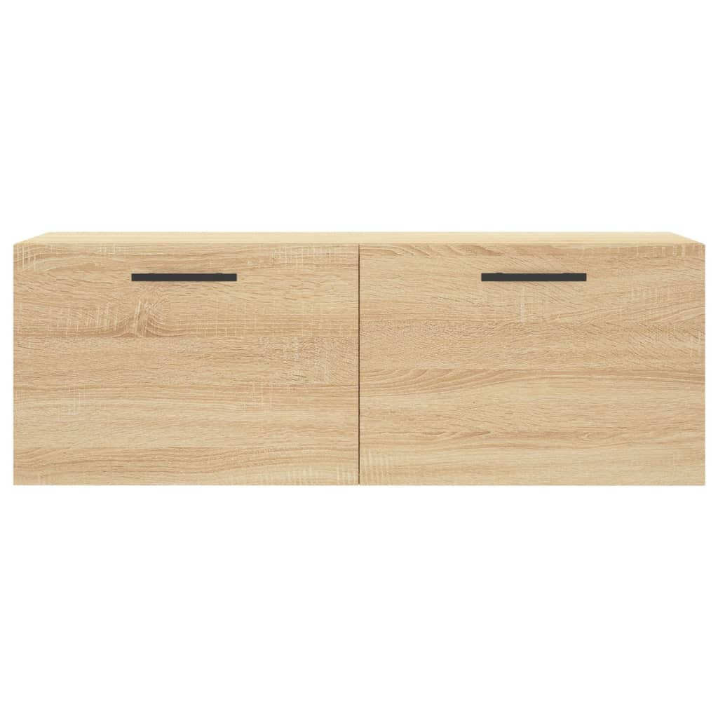 Wandkast 100x36,5x35 cm bewerkt hout sonoma eikenkleurig is nu te koop bij PeponiXL, paradijselijk wonen!